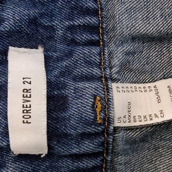 Denim High-Waisted Women's Shorts Size 23 - Picture 4 of 4